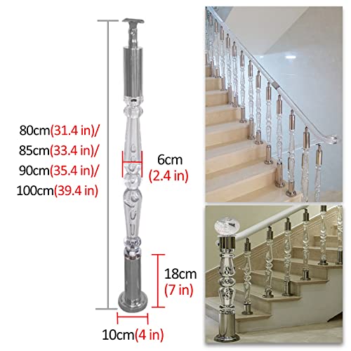 Poste superior ajustable para escalones de escalera 3