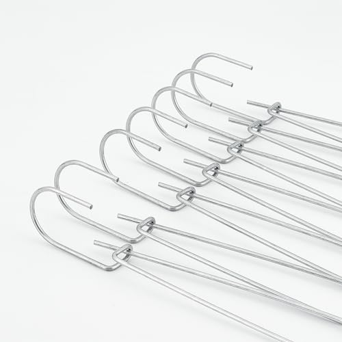 Image of PLIGREAT 18 Pcs Sewing Pattern Hanging Hooks Metal Hangers for Tailors Garment Factory Clothing Industry Organizing Sewing Patterns Design Drawing Paper Storage Small Size Tailor Pattern Hooks