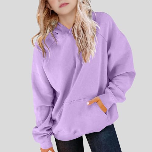 Uillui Girls Sweatshirt Oversized Pullover Hoodies Teens Trendy Casual Outfits Preppy Long Sleeve Shirts Fall Winter Clothes2