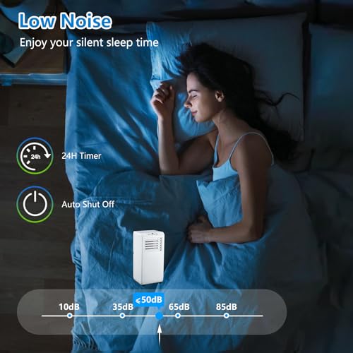 Image of Portable Air Conditioner 3 in 1 with Remote Cool, PioneerWorks 10000 BTU(ASHRAE) / 6500 BTU (SACC), Dehumidifier & Fan Modes For Home Up To 450 Sq.Ft, Installation Kit For Room, Office, Dorm, Bedroom
