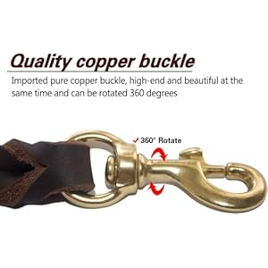 Leather-Dog-Leash-4ft-x-34-inch-Heavy-Duty-Dog-Leash-Strong-Sturdy-Genuine-Leather-Braided-Dog-Leash-Soft-and-Comfortable-Leather-Leash-for-Large-Medium-and-Small-Dogs-Training - Cucciolini Doodles Leather-Dog-Leash-4ft-x-34-inch-Heavy-Duty-Dog-Leash-Strong-Sturdy-Genuine-Leather-Braided-Dog-Leash-Soft-and-Comfortable-Leather-Leash-for-Large-Medium-and-Small-Dogs-Training