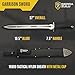 Sierra Zulu Garrison Sword - 7CR13 Stainless Steel Blade, 27.0 inches Overall, 19.5” Blade with Two Tone Powder Coated Finish - Glass Fiber Handle, Tactical Nylon Sheath with Reversible Wear Strap