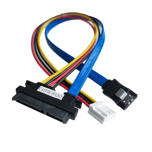 Cable integrado de alimentación de datos SATA 3.0 macho 22 pines a hembra 4 pines