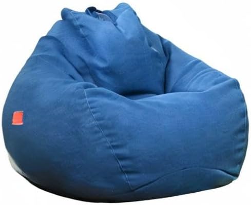 Miniatura 7 de Funda para puf de almacenamiento de animales de peluche (sin relleno), extra suave, funda de repuesto de algodón y lino de espuma viscoelástica para