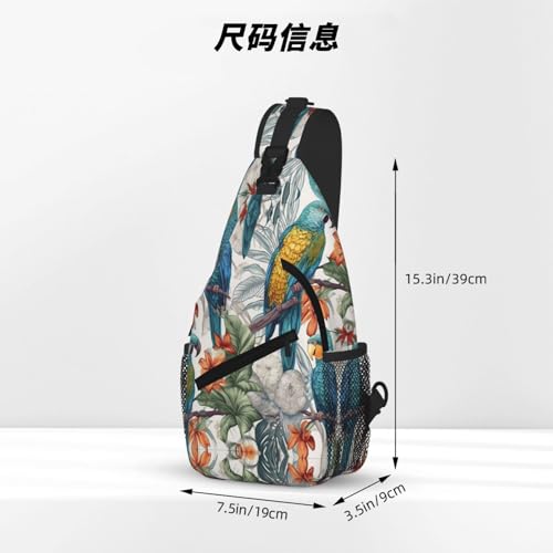 Sling bag urbana para hombre y mujer color negro miniatura 4