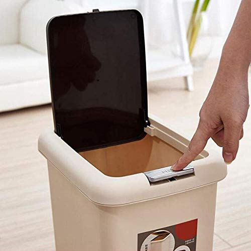 Poubelle à pédale scandinave pour cuisine et bureau : bac tubulaire de 10L ménage au design compact