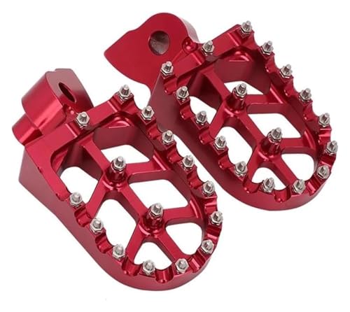 Repose-pieds moto YZ 65 85 125 250 450 pédales cross rouge