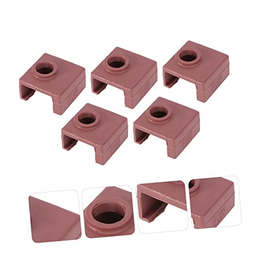 Mobestech 5 Peças Bloco De Alumínio Manga De Silicone Capa De Silicone Extrusora Tubo De Garganta Mk