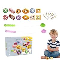 Toddler Lacing Toy - Fine Motor Skills Game | Fine Motor Skills Fruit Veggie Lacing Toy for Boys Girls Toddler Kids Classroom Home Travel Car Road Trip