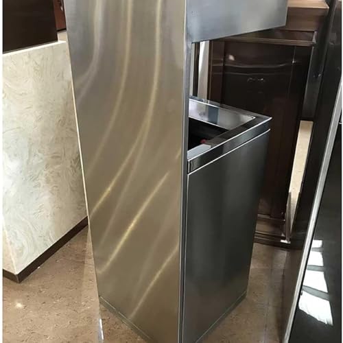 NZPOST Mülleimer Mülleimer Abfalleimer Mesh Port Design Vertikaler Aschenbecher Bodenstehender Ascheeimer Edelstahl-Mülleimer – Bild 4