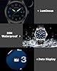 CIVO Mens Watches Leather Analogue: Stylish Watches for Men with Date - Waterproof Quartz Black Wrist Watch Easy Read #4
