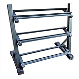 QIFFIY Hantelablage Hantel Storage Rack Ständer Multi-Level-Handgewicht Gym Hantel Haushalts-Speicher-Hantel-Halter for Gym Organisation Gestell langhantel (Color : Black, Größe : 3-Tier)
