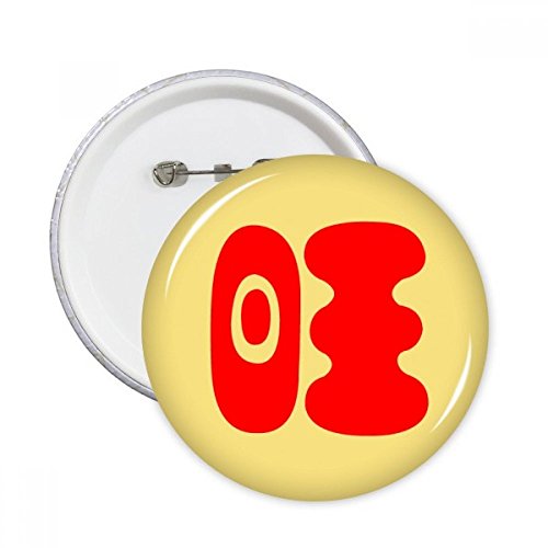 Badge bouton rond voeux chinois pour personnaliser les vêtements ternes