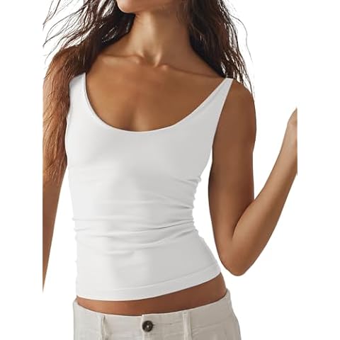 Tankaneo Women's Deep V Neck Cami Cover