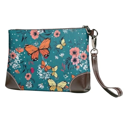 Bflcwm] クラッチバッグ メンズ レディース 花柄 蝶柄 セカンドバッグ