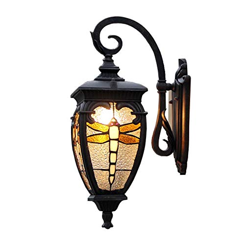 Lanterne murale IP44 pour éclairage terrain et terrasse rétro