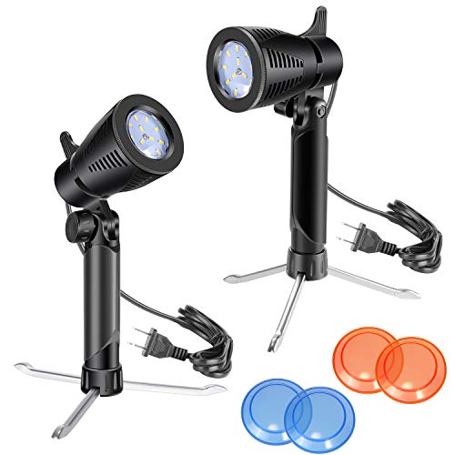 Neewer 2-Pack Color Temperature 5500K Table Top Photography Studio LED Lighting Kit