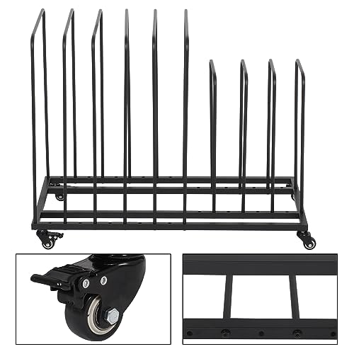 Image of tonchean Art Canvas Storage Rack with Wheels, Adjustable Art Drying Painting Rack Metal Painting Storage Easel Display Stands for Canvas Boards, Panels, Frames, Crafts Drying & Drawing Boards