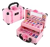 Conjunto De Maquiagem Infantil Lavável 32 Peças Com Estojo