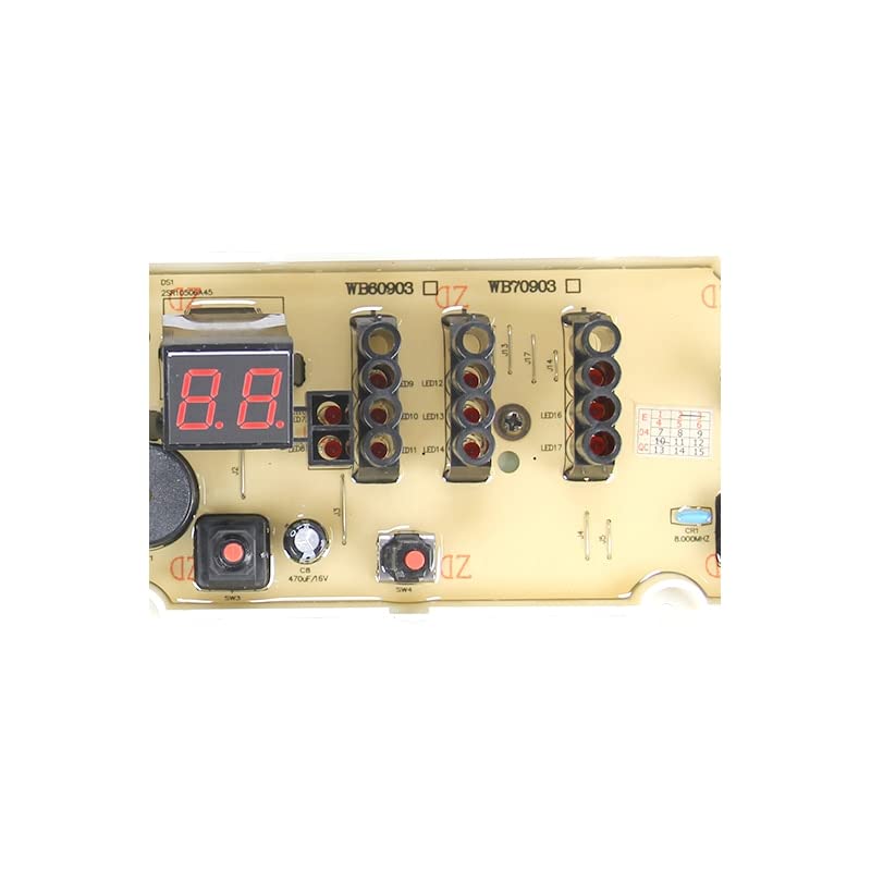 Reparación de Accesorios for electrodomésticos, Placa de Control de Lavadora Compatible con la Placa Base de Pantalla Whirlpool Brand Washer XIANGNIU WB60803