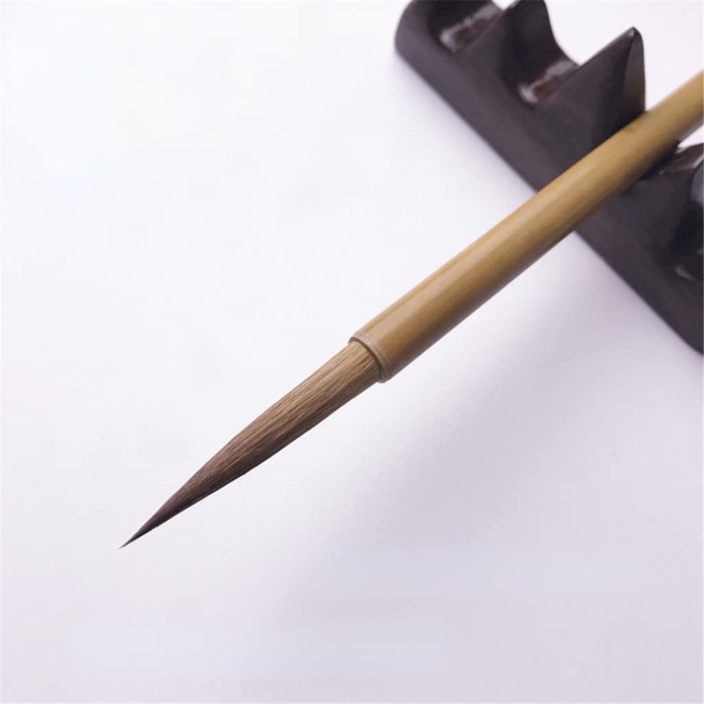 Ensemble de stylos pinceaux de calligraphie chinoise avec ligne de crochet dorée