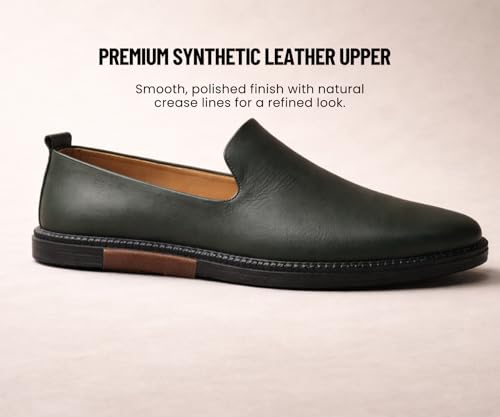 Image of Kraasa Men's Jutis Ethnic Casuals, Slip-on Closure, Stylish Loafers | Perfect for Formal Wear, Business and Parties