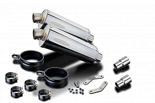 Amazon | DELKEVIC スリップオンステンレスオーバルマフラー☆TRIUMPH