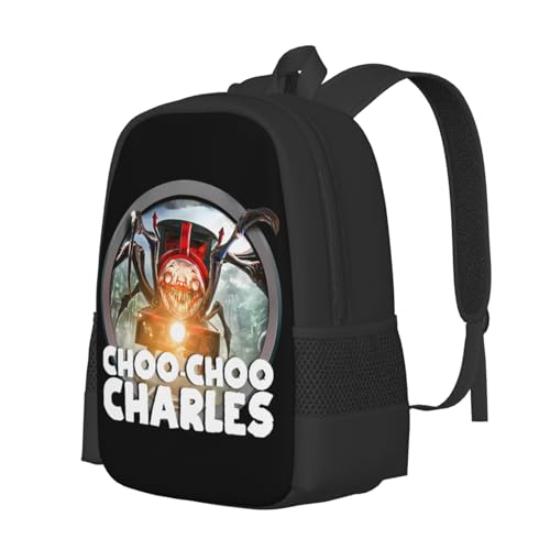 Choo-Choo Charles Backpack,3d Print Laptop Backpack Lightweight Casual Daypack Bookbag Multi-Function Travel Backpack 16.5 In3