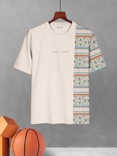 Image of BULLMER Trendy Clothing Set with Oversized T-Shirt & Pants Co-ords for Men