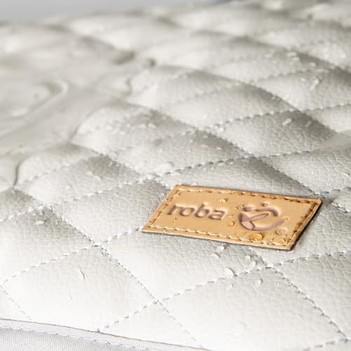 roba Born Up Chaise Haute de Croissance 2 en 1 avec Transat Bébé Inclinable Matelassé Bois Naturel / Effet Cuir Imperméable - vue 9
