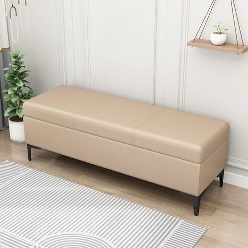 Banc de rangement compartiment caché meuble gain de place coffre salon entrée