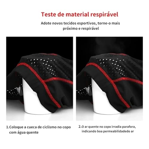 Calzas de ciclismo con almohadilla de gel para bicicleta miniatura 4
