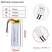 Liter energybattery 3.7V Lipo Battery 380mAh Rechargeable Lithium ion Polymer Battery 501646 with JST Connector