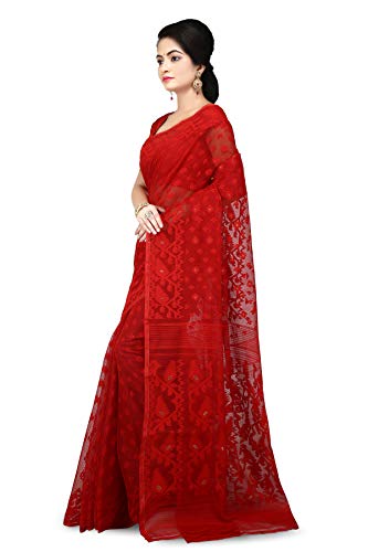 Image of WoodenTant Women's Cotton Silk Saree Without Blouse Piece