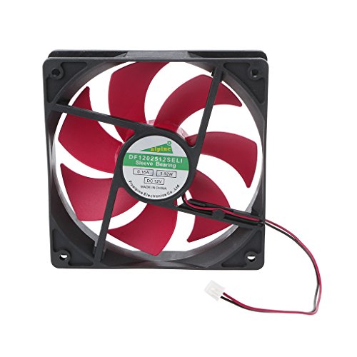 ZYHARUKO Ventilador de refrigeración de CPU de 120 x 120 x 25 mm para ventilador silencioso de 12 V y 2 pines, radiador para computadora de escritorio, ventiladores de computadora de 1800 RPM para