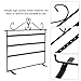 ZJchao Jewelry Towers, Jewelry Holder, Fashionable 72 Holes Earrings Necklace Bracelet Rings Display Stands Hanger Holder Rack Put Your Jewellery in Order (Black)