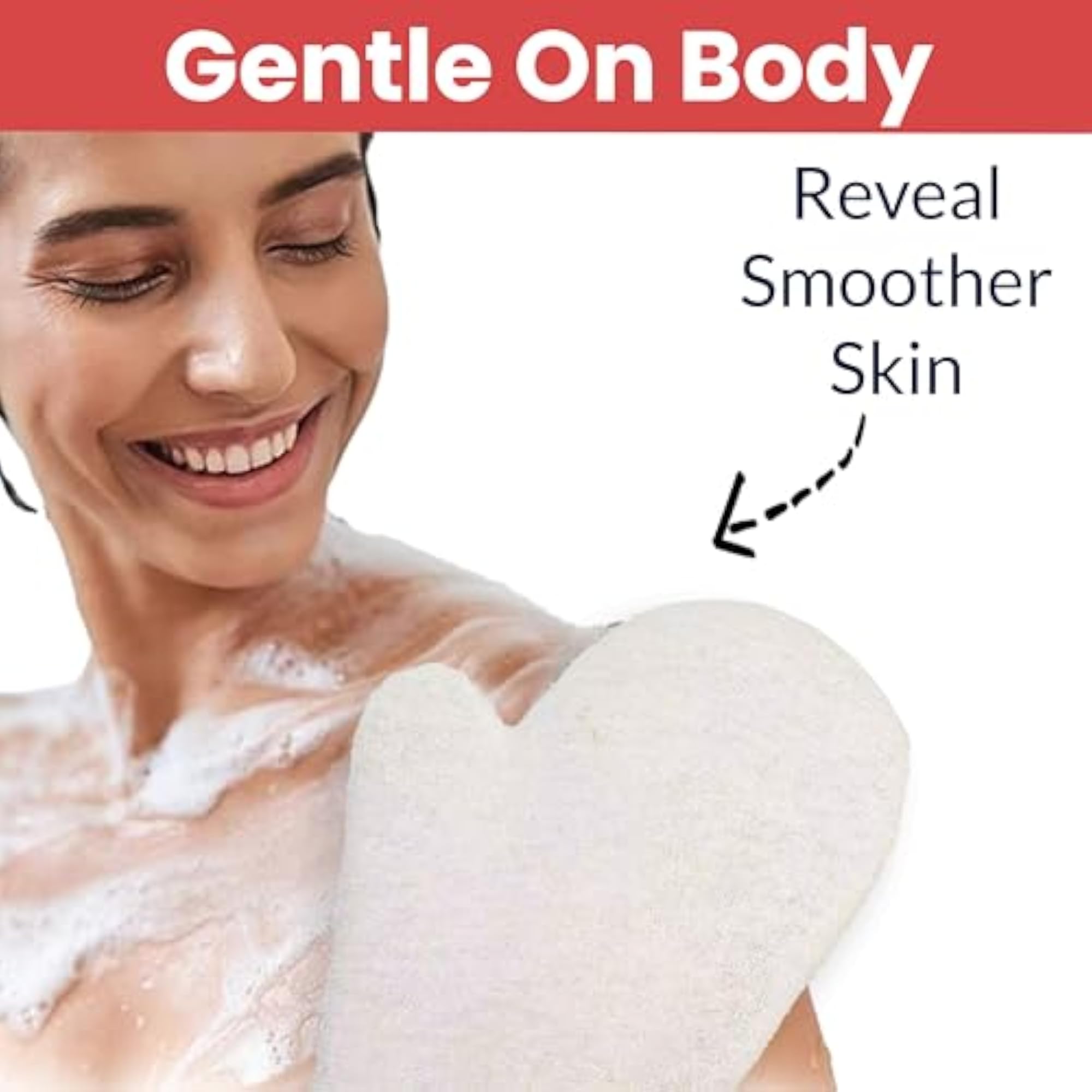 Exfoliating Gloves for Dead Skin, Ergonomic Design