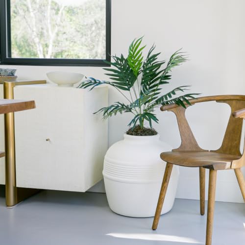 Good Pet Stuff, The Original Hidden Litter Box, Artificial Plants & Enclosed Cat Planter Litter Box, Vented & Odor Filter, Easy to Clean, White Birch