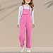 Girls Jumpsuit Kids Clothes Fashion Ruffle Sleeveless Wide Leg Romper Summer Outfits with Pockets Pink 18 to 24 Months