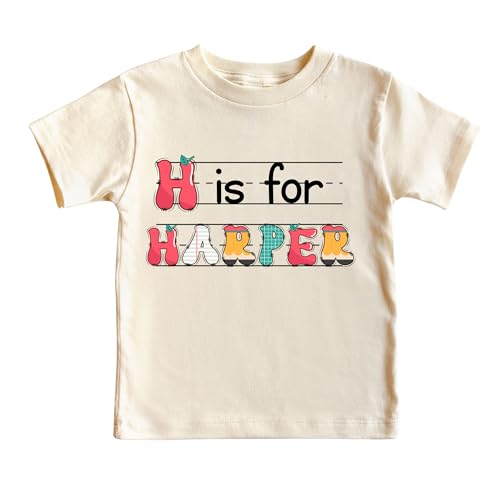 Custom Kids Name Back To School Shirt Shirt, Toddler First Day of School Tee Kindergarten Shirt With Name, First Day School Outfit