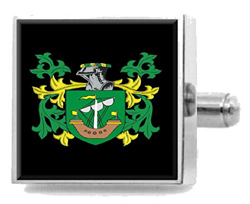 Clip para corbata Evatt Irlanda grabado con escudo, el regalo perfecto en bolsa de tela