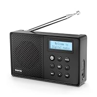 DAB Radio Portable, WOVTE DAB+ Digital Radio Rechargeable FM Radio