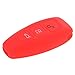 Produktbild MagiDeal Auto Schlüssel Silikon Schutzhülle für Ford Fiesta Fokus Mondeo - Rot