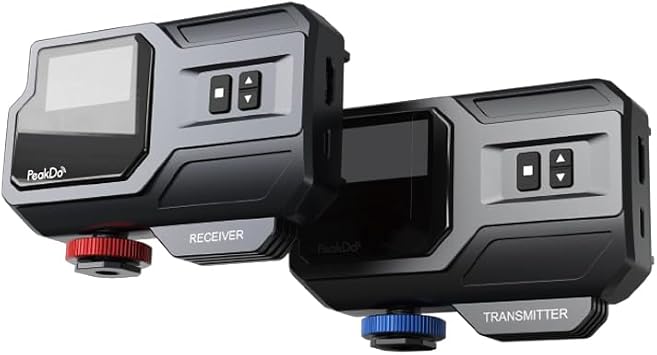 Wireless HDMI Transmitter and Receiver 4K,Wireless HDMI Extender with LED Screen,Streams Video&Audio from Camera/Laptop/Phone/Game Consoles to Monitor/Projector/TV,0.25MS Latency,100FT Range