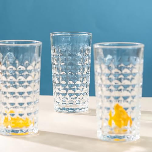 Image of Wringo Premium 7pc Crystal Water Jug with Glass Set and Jug Set Combo,Freezer Safe and Dishwasher Safe (6 Pieces Glasses 200ML and 1 Water Juice Jug 1 Liter), Transparent, Glass and Jug Set (WS-12)