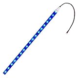 Kaito Denshi(海渡電子) LEDテープライト 車 12V 防水 車外 照明 常時点灯 正面発光 切断可能 イルミネーション 電飾 カスタム 3チップ 黒ベース 5m 1本 青色