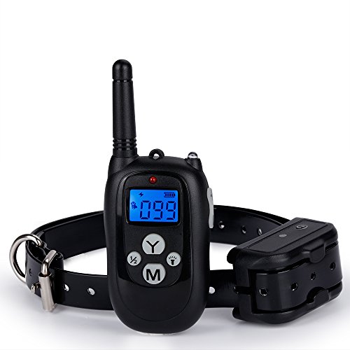 Dog Training Collar Waterproof & 1000Ft Remote Rechargeable W/Beep Vibration and Shock for All Sizes Dogs E Collar