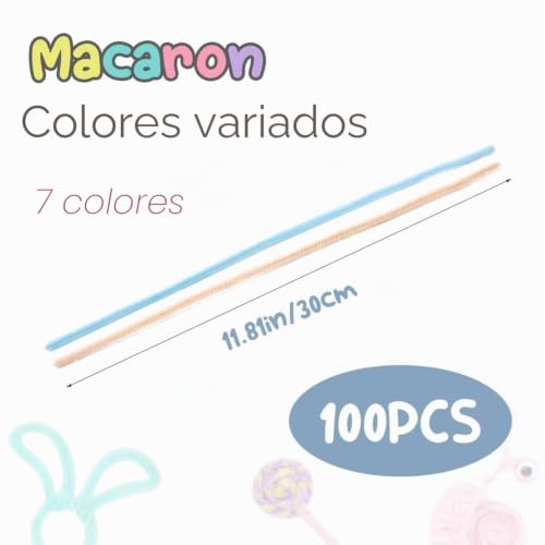 Miniatura 2 de Wenrescry 300 Limpiapipas Manualidades, 27 Colores, Alambre De Chenilla Para Proyectos Creativos De Bricolaje, Manualidades Y Decoración Del Hogar, 30 Cm De Longitud