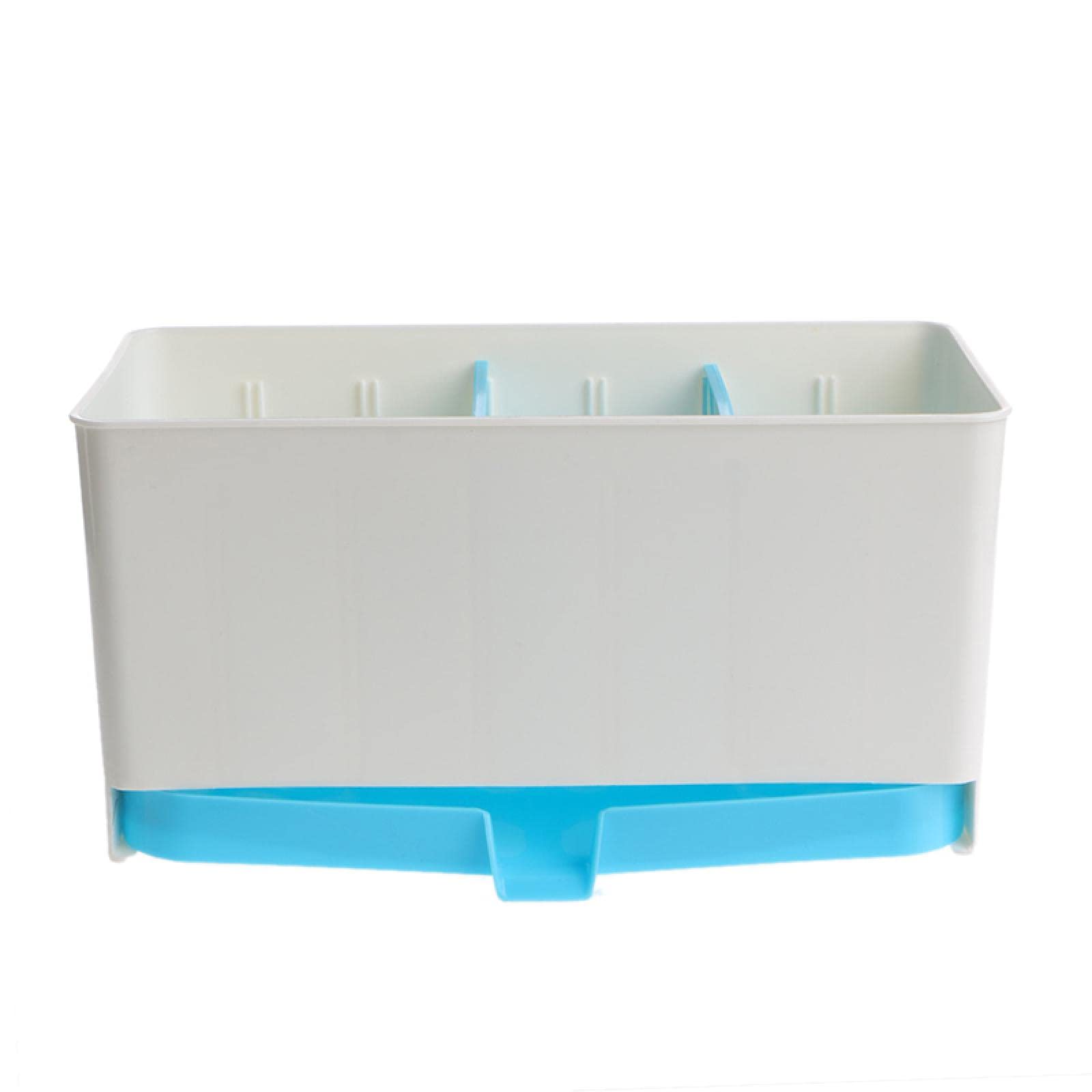 Organizador for fregadero de cocina, soporte for cubiertos, cesta for cuchillos, soporte de plástico, cesta for esponja, estante for lavar en seco, escurridor de cubiertos, fregadero, utensilios orden