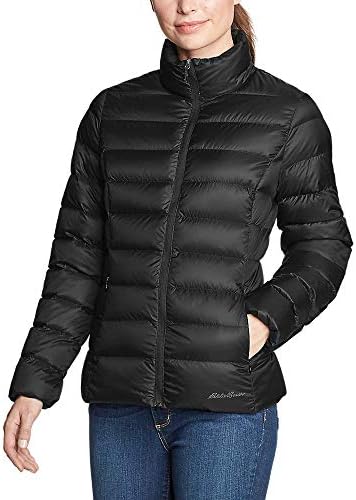 Eddie Bauer Women's CirrusLite Down Jacket, Black, Large